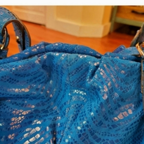 Y2k Hype leather snakeskin studded hobo - Picture 6 of 9